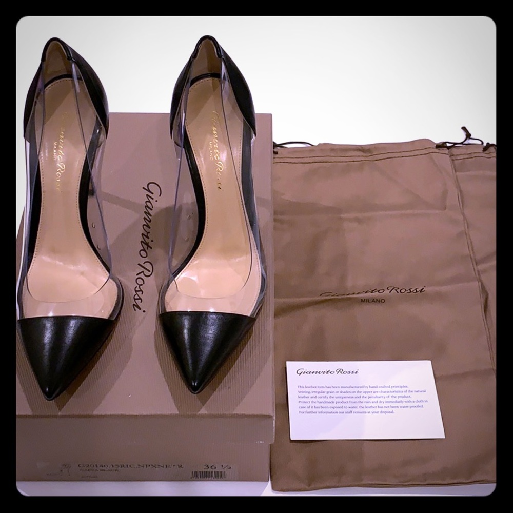 Gianvito Rossi Plexi PVC Illusion Pumps